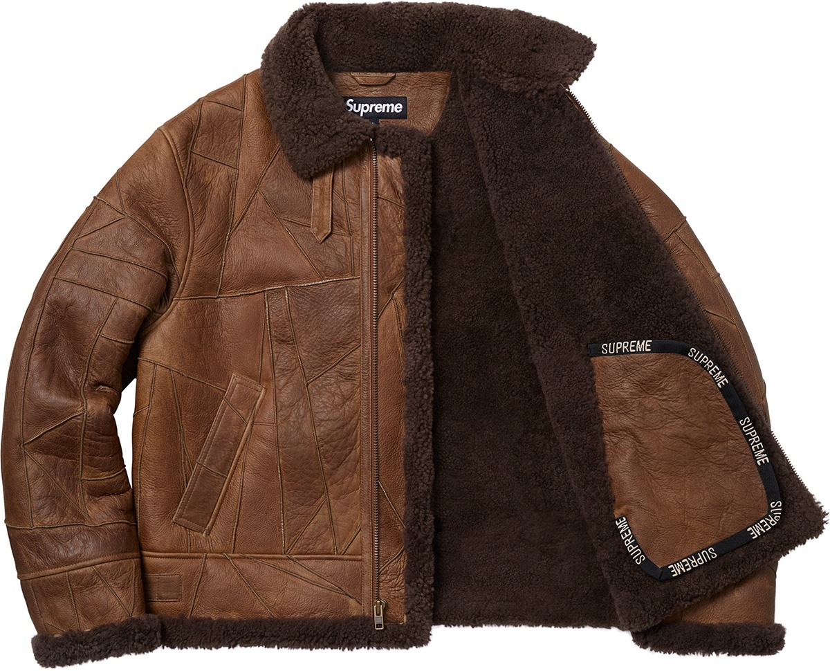 Patchwork Shearling B-3 Jacket view 11